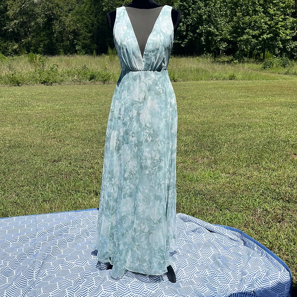 Jenny Yoo long floral formal dress. Size 2.
